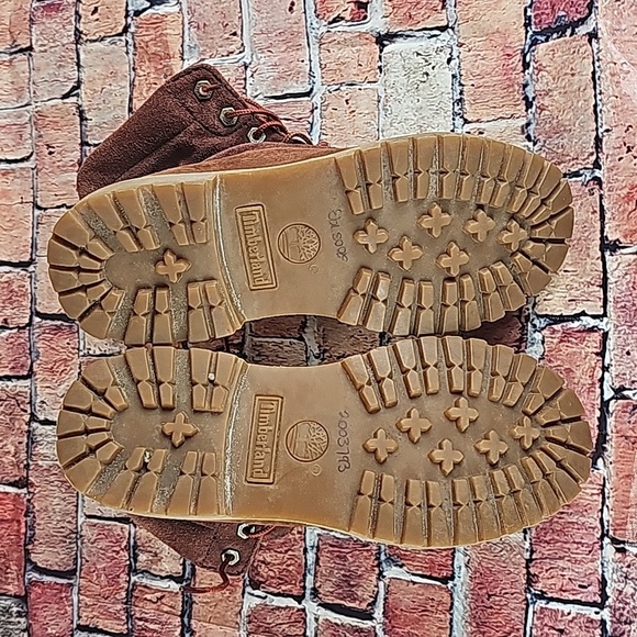 TIMBERLAND ROLLTOP BOOTS, WOMEN'S SIZE 8 RUST LEATHER - Picture 11 of 12